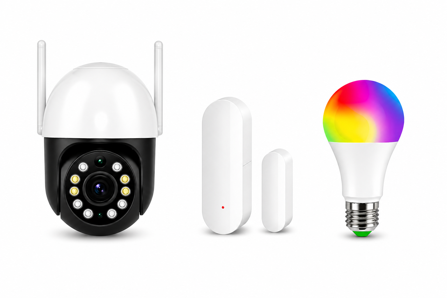 KIT SMART PLATA- SEGURIDAD + ILUMINACION INTELIGENTE