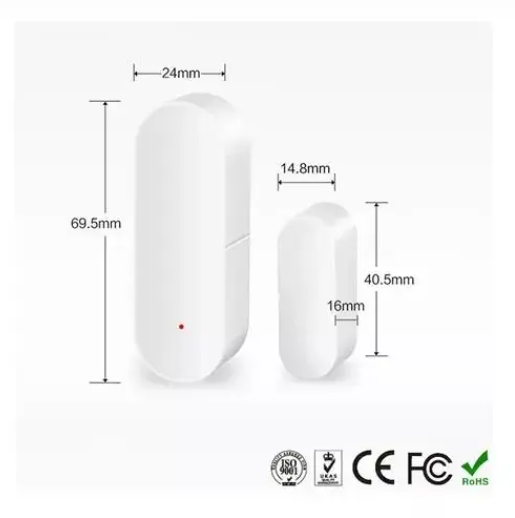 Sensor Inteligente De Puerta Ventana Wifi + Sensor De Iluminación